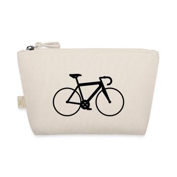 Triathlon Bike LOVE Gift Cyclist - Organic Pouch - nature - Front