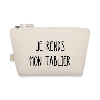 je rends mon tablier - Trousse biologique - nature - Devant