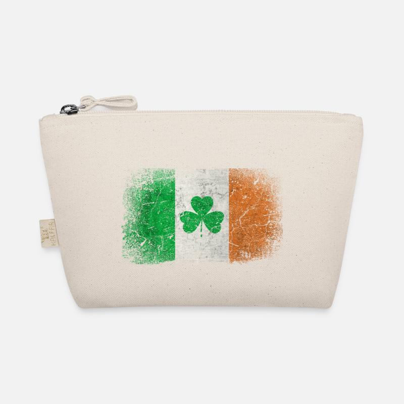 Irlande drapeau trèfle vintage Trousse biologique