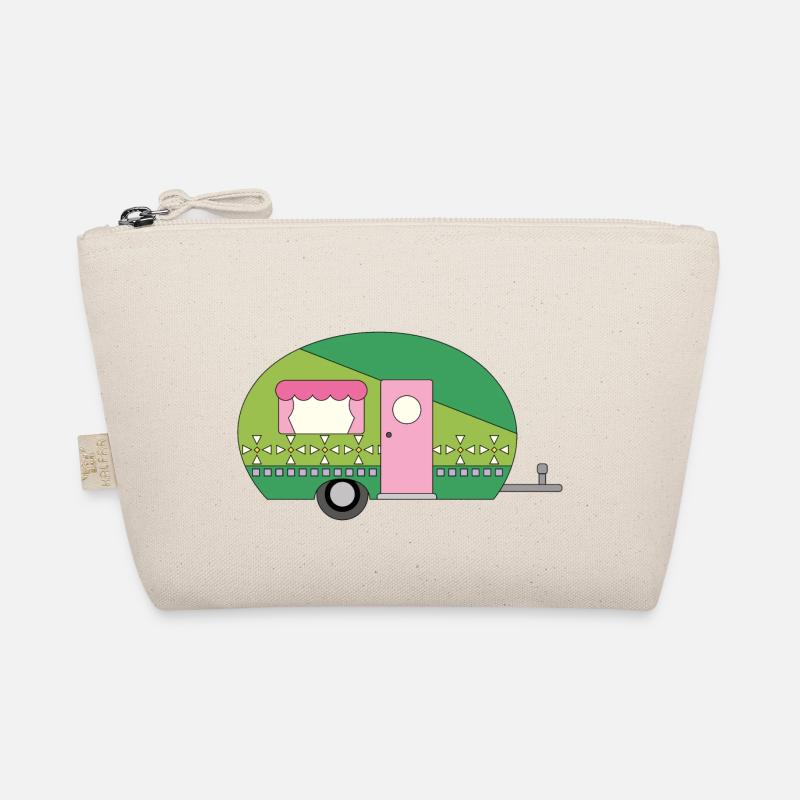 Wohnwagen Camping Lustiges - Bio-Täschchen - Natur