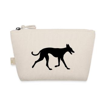 Podenco runs along - Bio-Täschchen - Natur - Vorne