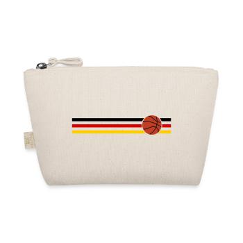 Basketball Flaggen deutschland basketballer - Bio-Täschchen - Natur - Vorne