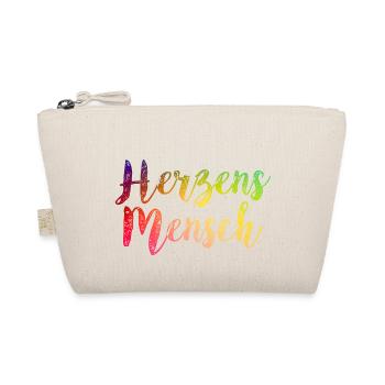 Herzens Mensch - Bio-Täschchen - Natur - Vorne