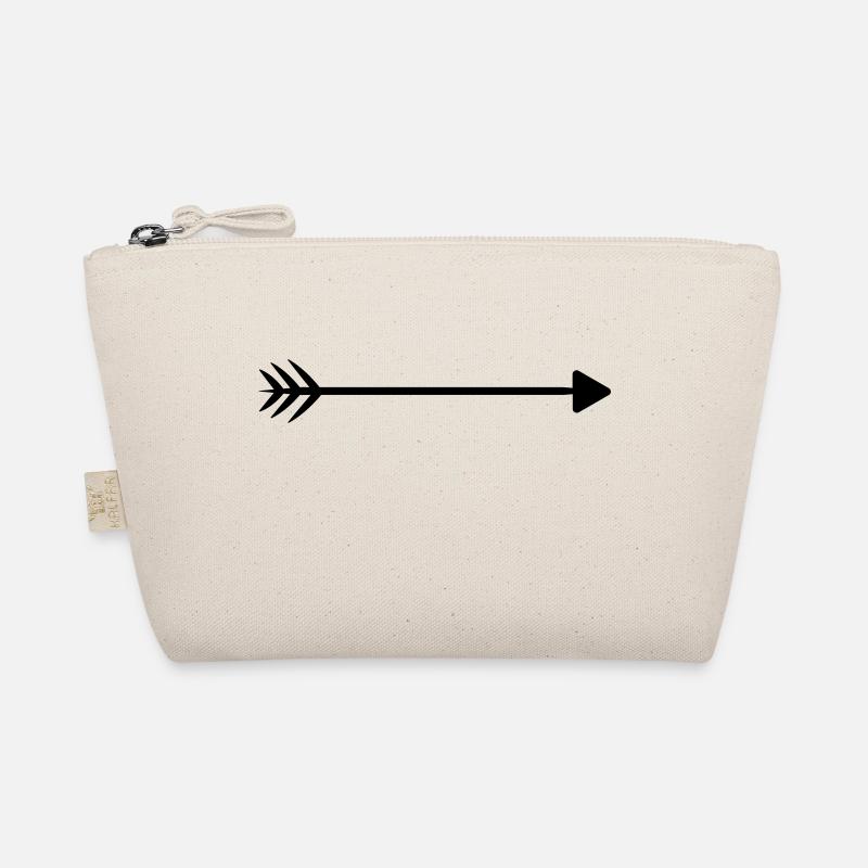 Right arrow at the top left at the bottom Organic Pouch