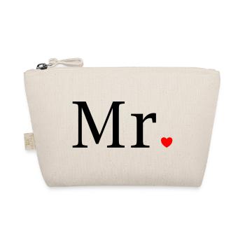 Monsieur T-shirt Cadeau de mariage Mari La marier - Trousse biologique - nature - Devant