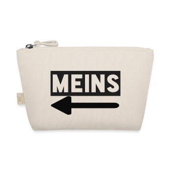 MEINS - Pärchen Pfeil - Bio-Täschchen - Natur - Vorne