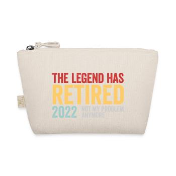 Funny Retirement The Legend Has Retired 2022 - Organic Pouch - nature - Front