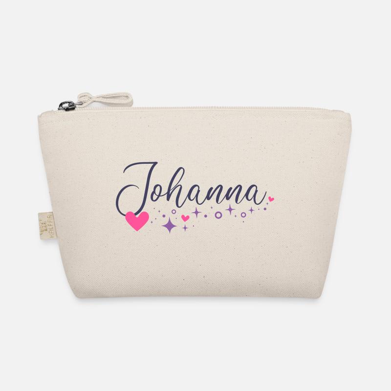 Johanna Name Vorname Mädchen Herzchen - Bio-Täschchen - Natur