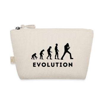 T-Shirt Evolution Heavy Metal Humor Geschenk Gitarre - Bio-Täschchen - Natur - Vorne