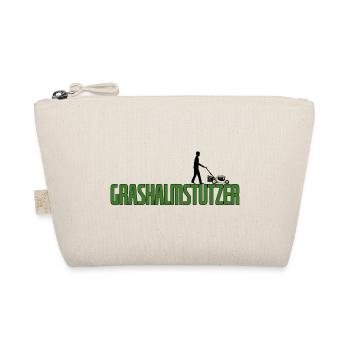 Grashalmstutzer Rasenmäher Gärtner Geschenkidee - Bio-Täschchen - Natur - Vorne
