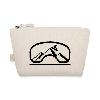 Snowboard Snowboarder - Bio-Täschchen - Natur - Vorne
