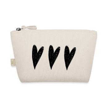 hearts heart - Organic Pouch - nature - Front