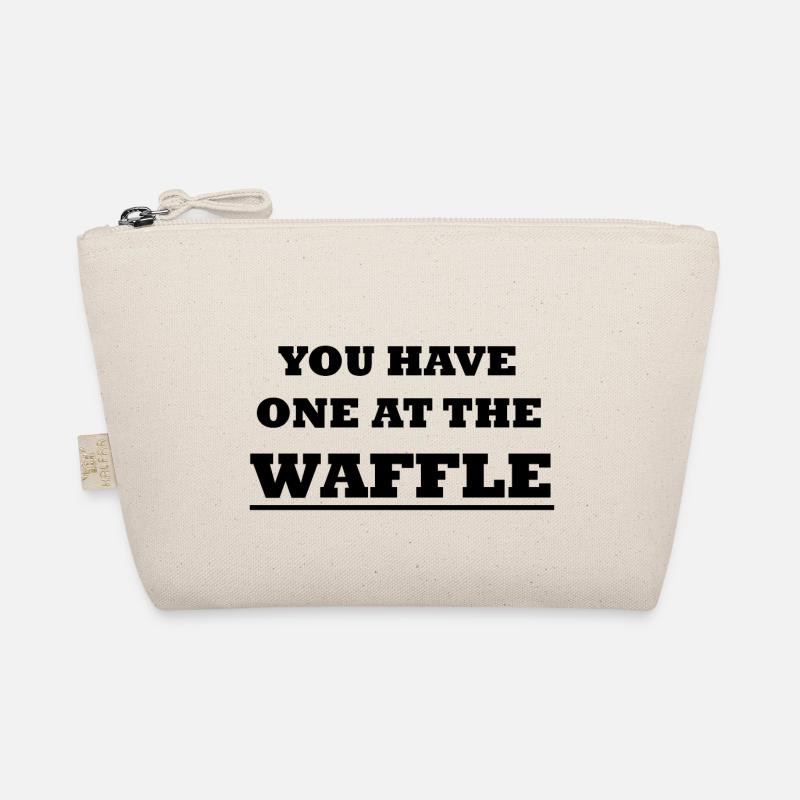 Denglisch Einen an der Waffel haben - Bio-Täschchen - Natur