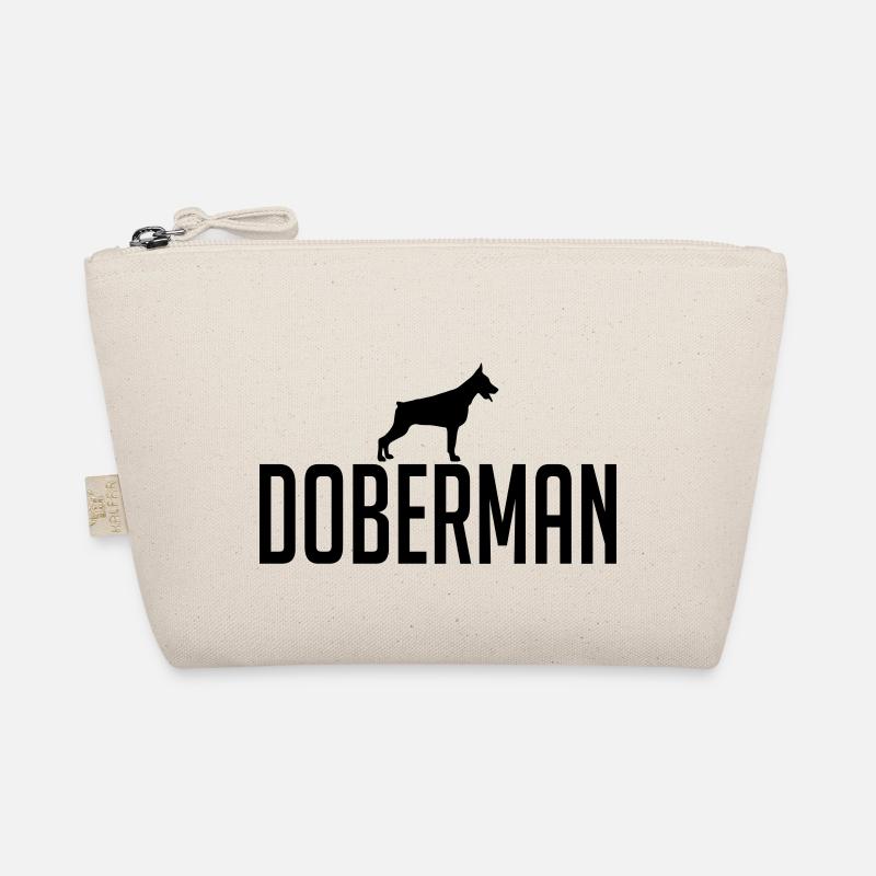 DOBERMAN Hunderasse Dobermann Hund Hunde Wilsigns - Bio-Täschchen - Natur