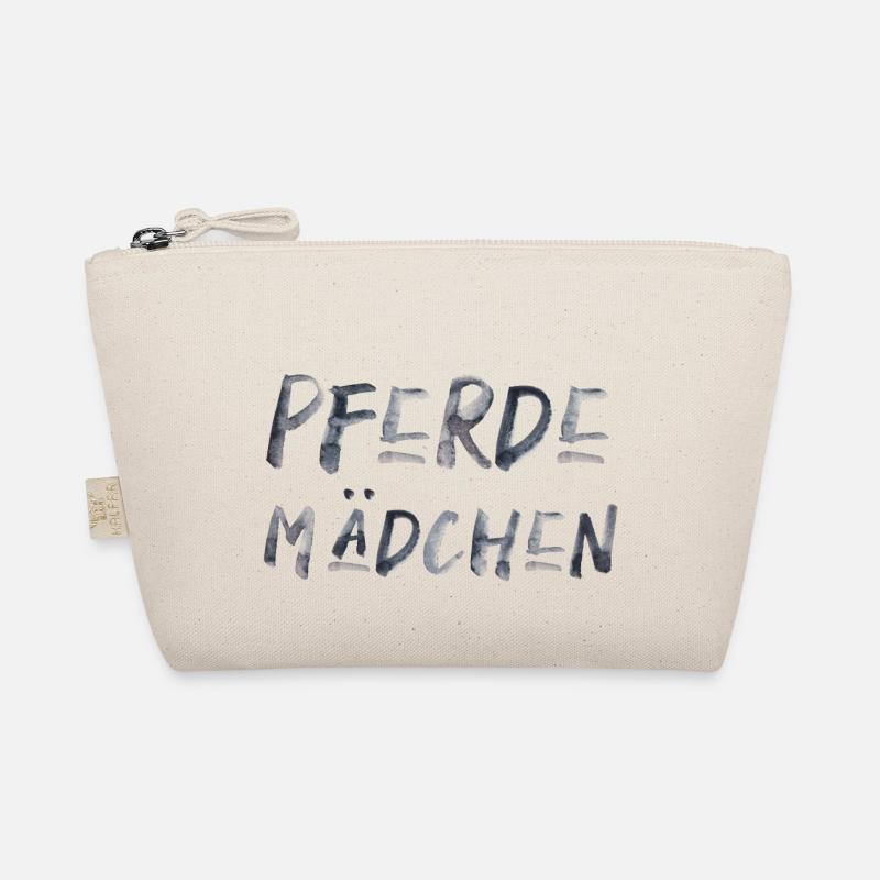 Pferdemädchen Pferd Mädchen Kinder Schrift Bio-Täschchen