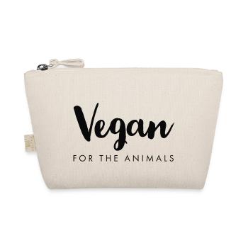 Vegan for the animals - Organic Pouch - nature - Front