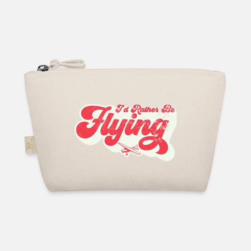 I'd Rather By Flying Pilot Aviation Organic Pouch