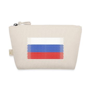 heart russia flag moscow russia style russian - Organic Pouch - nature - Front