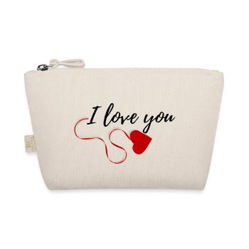 I love you - Bio-Täschchen - Natur - Vorne