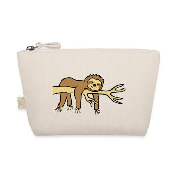 Happy hanging sloth - Organic Pouch - nature - Front