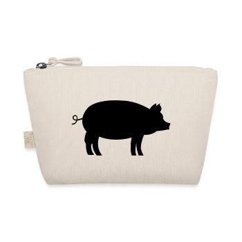 Schwein Pig - Organic Pouch - nature - Front