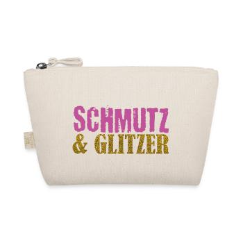 Muddy run shirt mud Schmutz Glitzer Lauf Frauen - Bio-Täschchen - Natur - Vorne