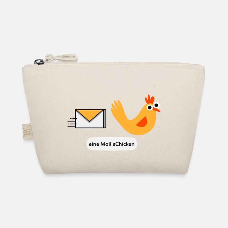 Mail Chicken Email Huhn Hahn Küken Henne Post - Bio-Täschchen - Natur