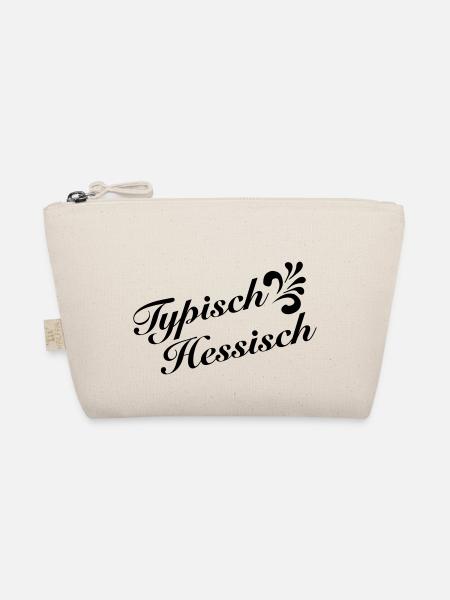 Typisch Hessisch – Original hessische Shirts - Bio-Täschchen - Natur - Vorne
