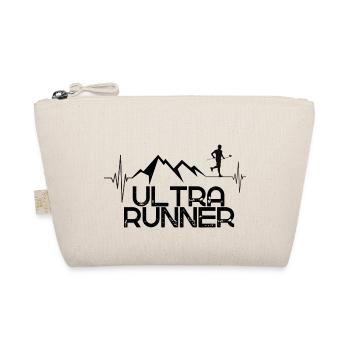 Ultra Runner mountains & heartbeat - Organic Pouch - nature - Front
