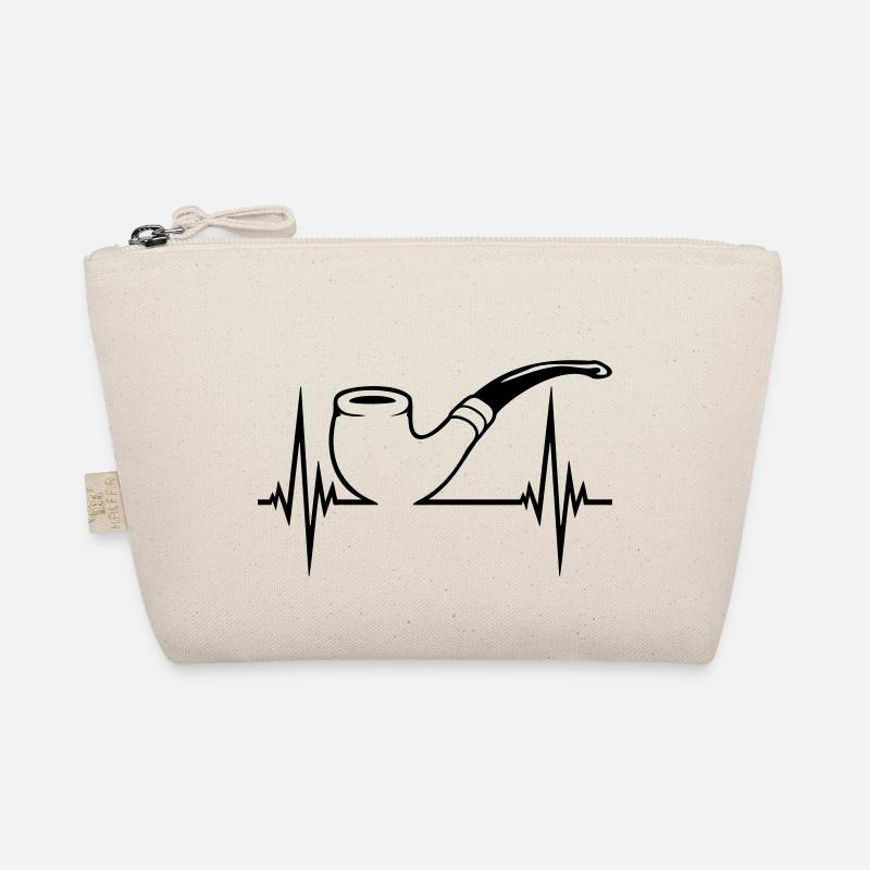 Tobacco Pipe Pulse Heartbeat Organic Pouch