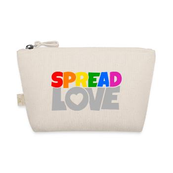 Cool Spread Love Anti War Design Shirt - Organic Pouch - nature - Front