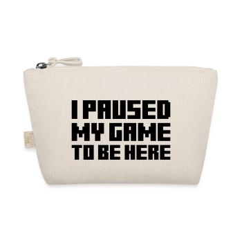 Pixel Game Paused - Organic Pouch - nature - Front