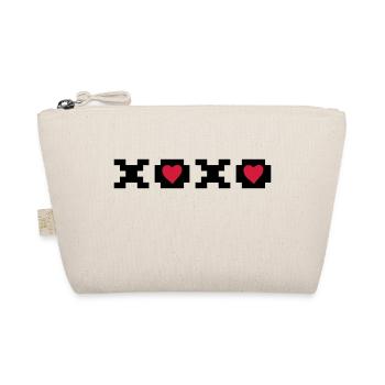 xoxo, Hugs and kisses. Valentine's Day idea - Organic Pouch - nature - Front