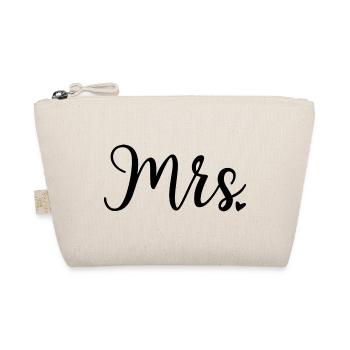 Mrs Heart Design Wedding Weddings - Organic Pouch - nature - Front