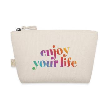 enjoy your life enjoy your life rainbow hygge - Organic Pouch - nature - Front