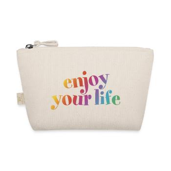 enjoy your life enjoy your life rainbow hygge - Organic Pouch - nature - Front