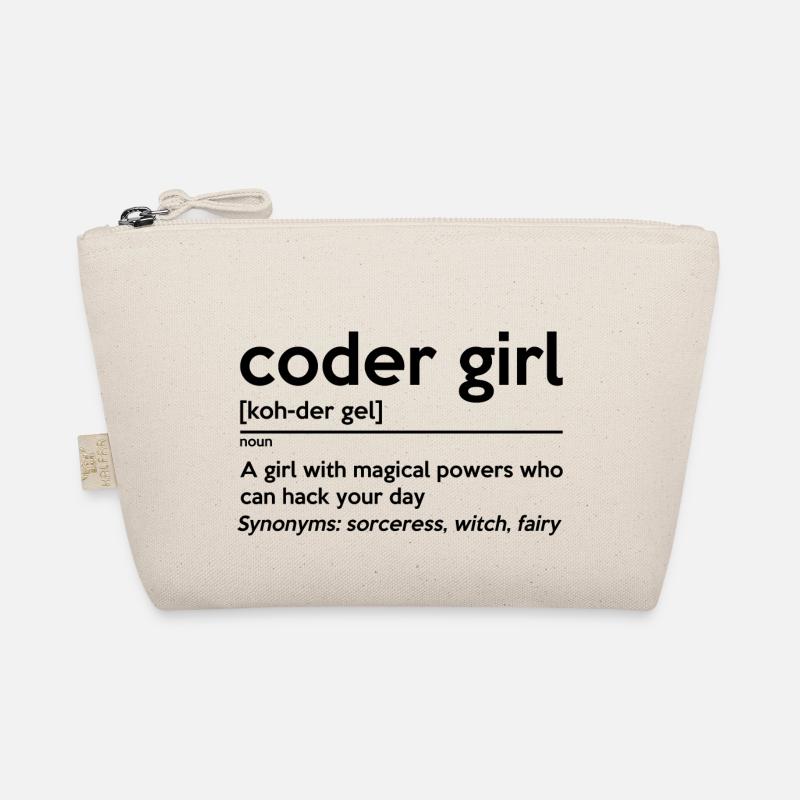 Coding Girl Definition Noun Software Developer Pro Bio-Täschchen