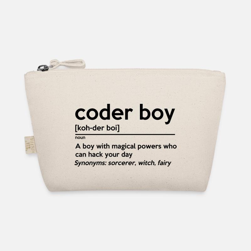 Coding Boy Definition Noun Software Developer Prog Bio-Täschchen