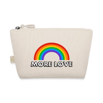 Rainbow More Love - Organic Pouch - nature - Front