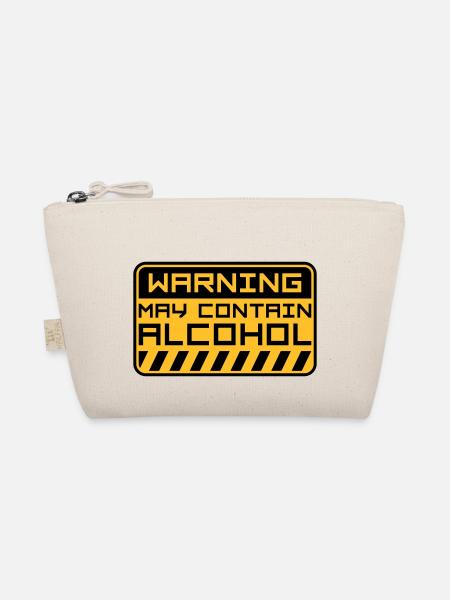 Warning May Contain Alcohol - Organic Pouch - nature - Front