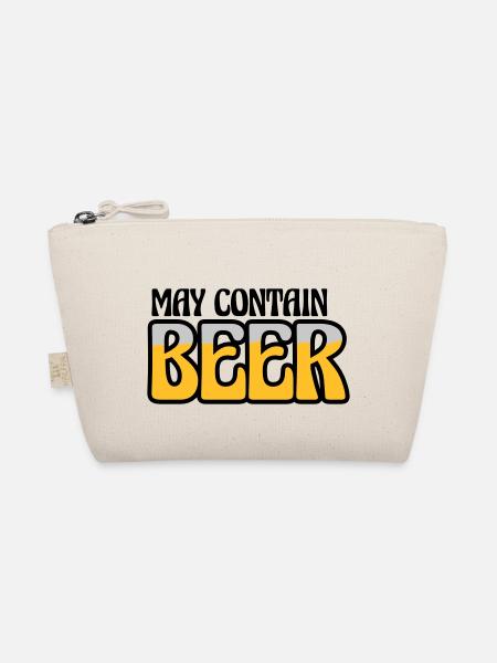 Logo May Contain Beer - Organic Pouch - nature - Front