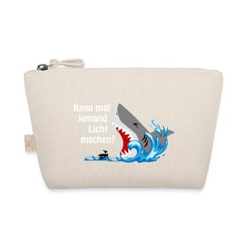 kann mal jemand Licht machen, Geschenk, Idee - Bio-Täschchen - Natur - Vorne