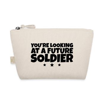 You're Looking At A Future Soldier 2 - Organic Pouch - nature - Front