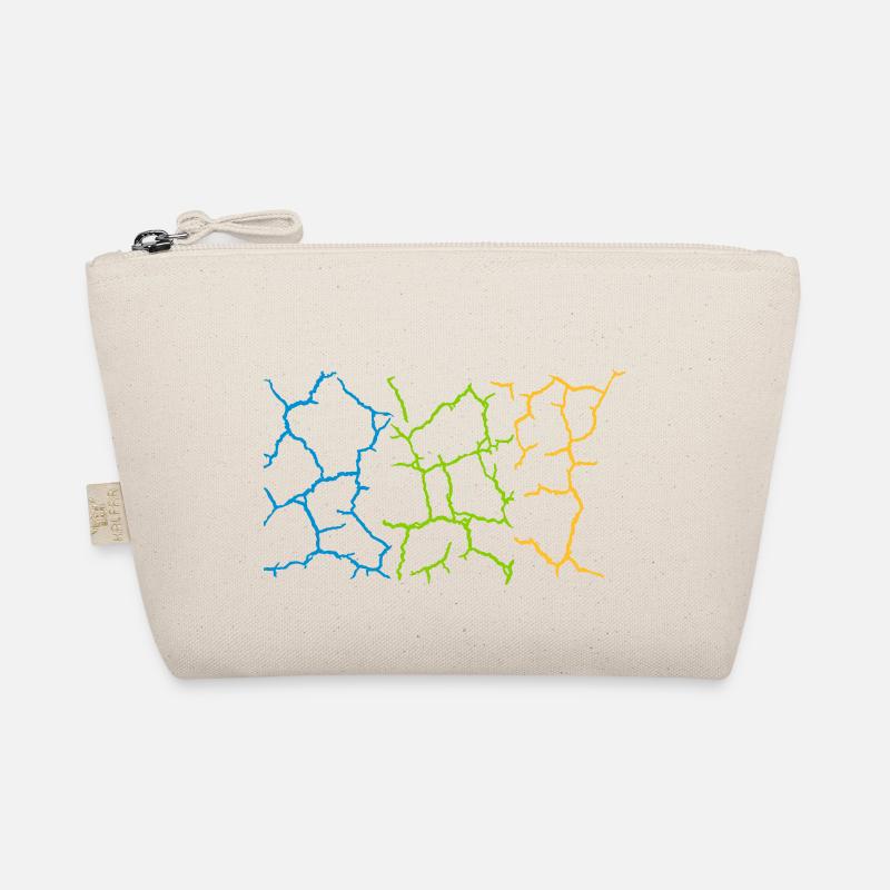 Floor Cracks Pattern Colorful Organic Pouch