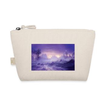 Paysage fantastique violet magique avec des montagnes - Trousse biologique - nature - Devant