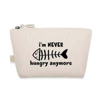 I am never or no longer hungry. Fish sketelt - Organic Pouch - nature - Front