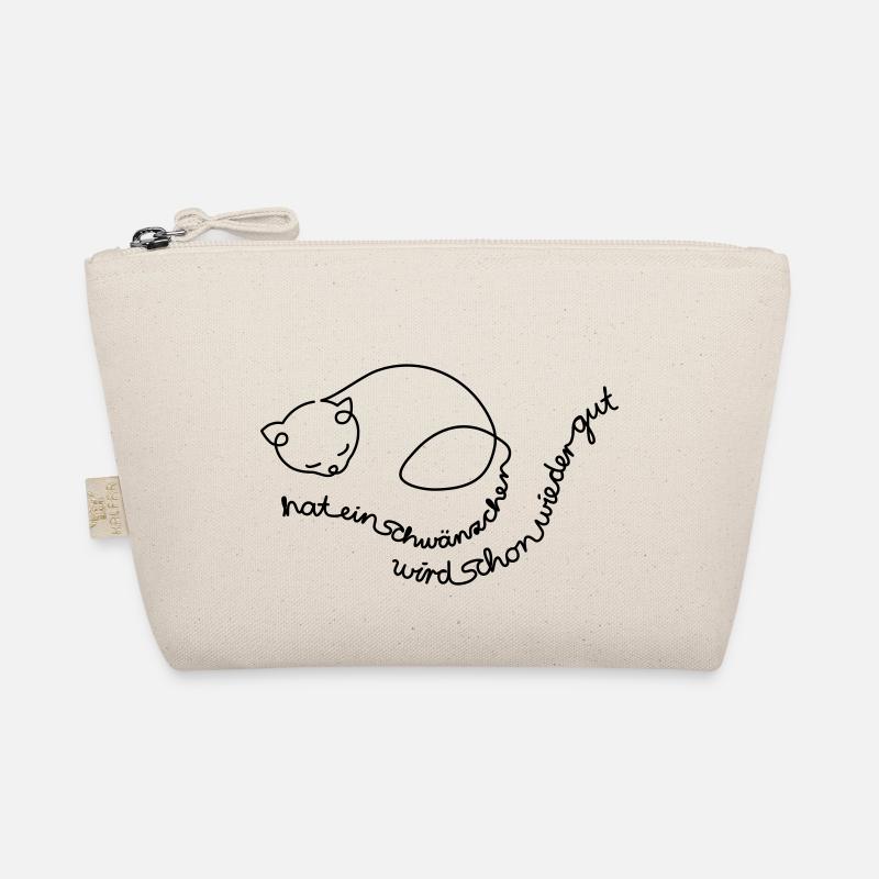 Kätzchen hat ein Schwänzchen // Gute Besserung Bio-Täschchen