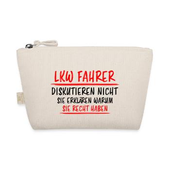 LKW Fahrer Lustige Spruch Lastkraftwagen Geschenk - Bio-Täschchen - Natur - Vorne