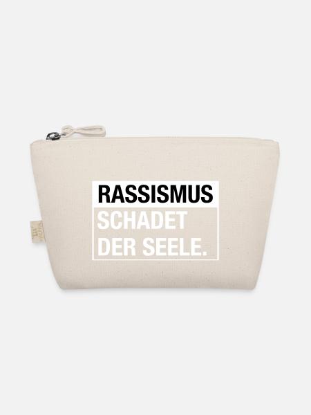 Rassismus schadet der Seele - Bio-Täschchen - Natur - Vorne