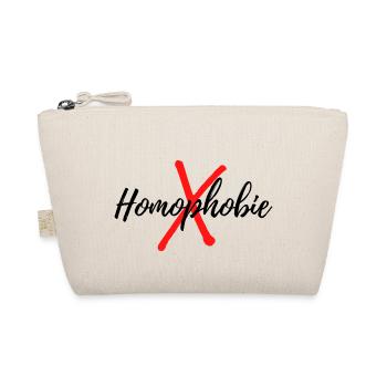 Gegen Hompphobie - Bio-Täschchen - Natur - Vorne